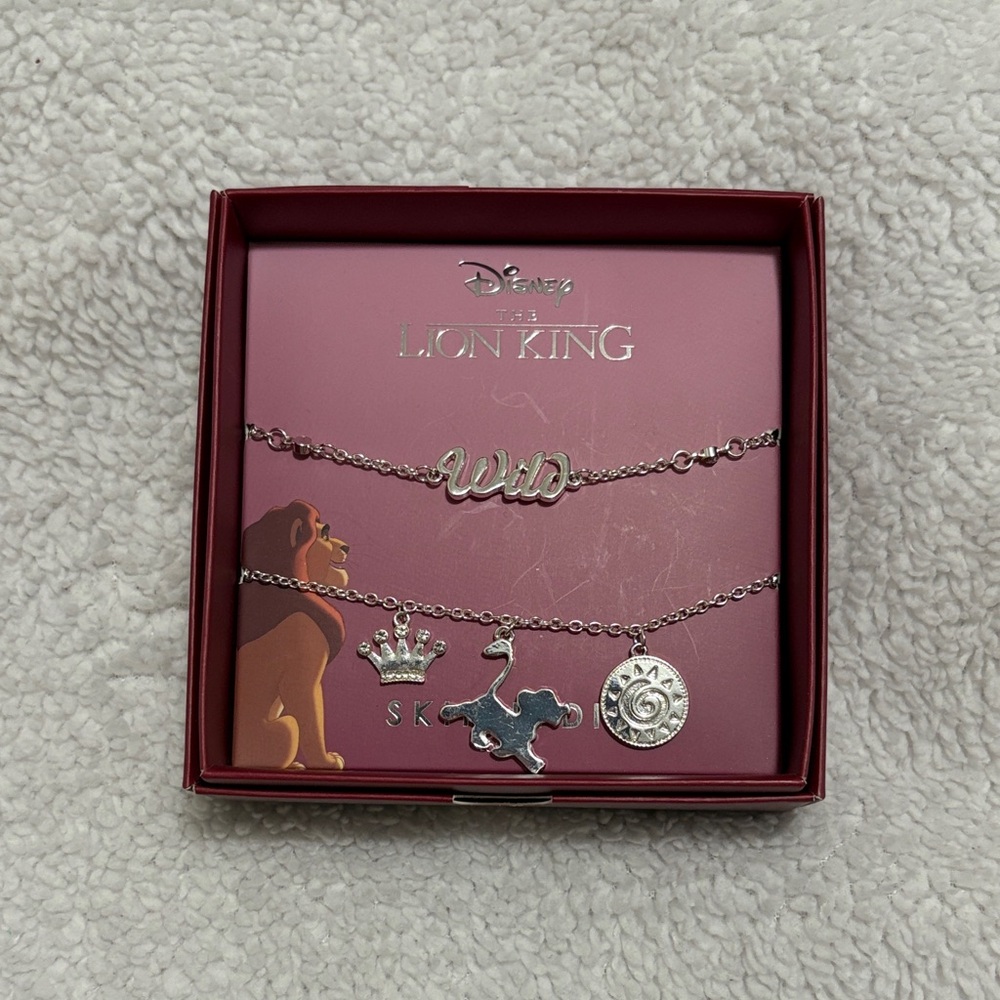 Skinny Dip London Disney The Lion King 2 Silver Bracelet Set